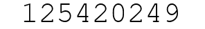 Number 125420249.