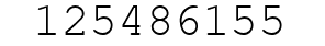 Number 125486155.