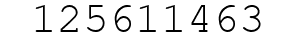 Number 125611463.