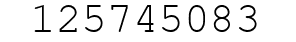 Number 125745083.