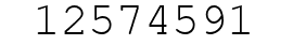 Number 12574591.