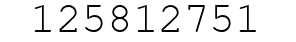 Number 125812751.
