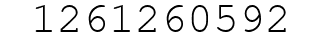 Number 1261260592.
