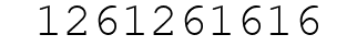 Number 1261261616.