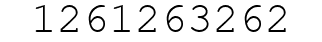 Number 1261263262.