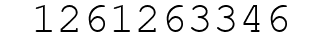 Number 1261263346.