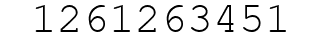 Number 1261263451.