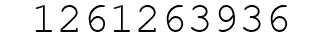 Number 1261263936.
