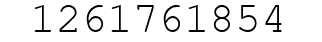 Number 1261761854.