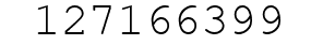 Number 127166399.