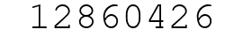 Number 12860426.