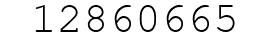 Number 12860665.