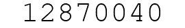 Number 12870040.