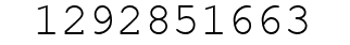 Number 1292851663.
