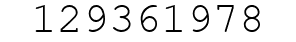 Number 129361978.