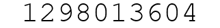 Number 1298013604.