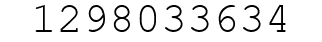 Number 1298033634.