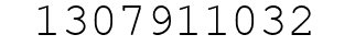 Number 1307911032.