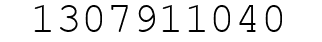 Number 1307911040.