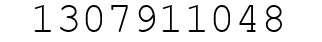 Number 1307911048.