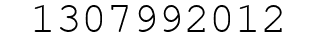 Number 1307992012.