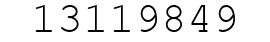 Number 13119849.