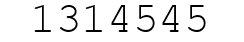 Number 1314545.