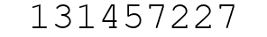 Number 131457227.