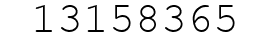 Number 13158365.