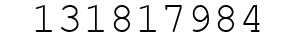 Number 131817984.