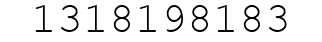 Number 1318198183.