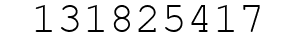 Number 131825417.