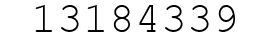 Number 13184339.