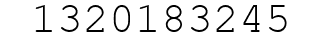 Number 1320183245.