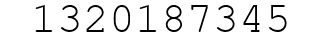 Number 1320187345.
