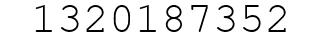 Number 1320187352.