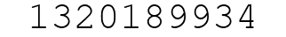 Number 1320189934.