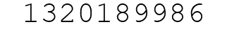 Number 1320189986.