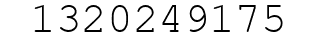 Number 1320249175.