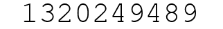 Number 1320249489.