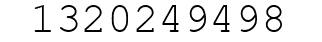 Number 1320249498.