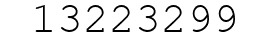 Number 13223299.