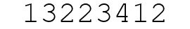Number 13223412.