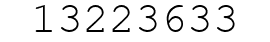 Number 13223633.