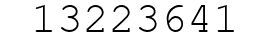 Number 13223641.