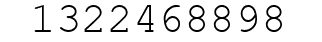 Number 1322468898.