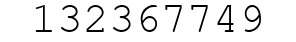Number 132367749.