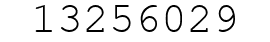 Number 13256029.