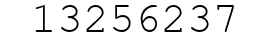 Number 13256237.