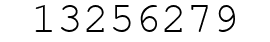 Number 13256279.